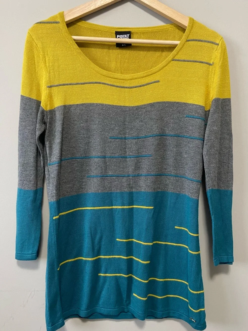 Point Zero Mustard Yellow Knit Top - Picture 3 of 9